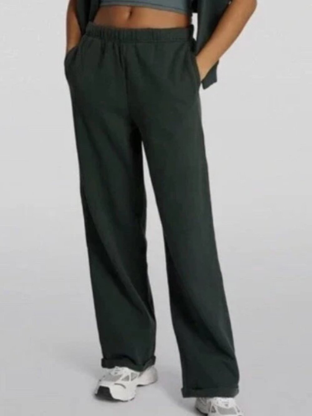 Skims Cotton Fleece Classic Straight Leg Pants